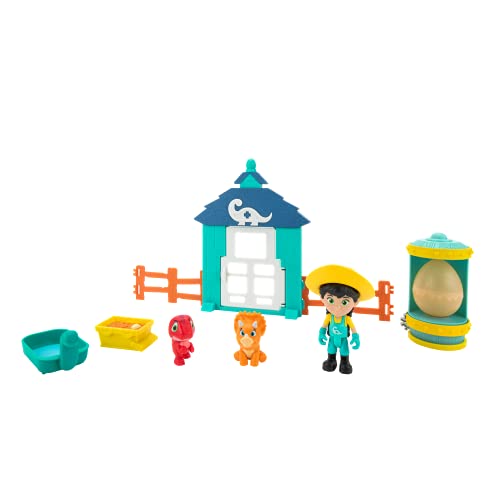 Dino Ranch Hatchery Adventure Set - Features Light Up Dino Egg Incubator, 3â€ Dino Rancher Min, Two Baby Dinos, Plus Six Accessories - Toys for Kids - Your Favorite Pre-Westoric Ranchers