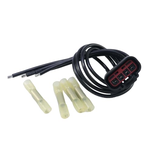Image of HVAC Blower Motor Resistor Connector Plug Wiring Harness Pigtail | Compatible with Ford F150 Fiesta Expedition Mustang Freestar Freestyle Mercury Nissan Titan OEM# 3U2Z14S411ZEA