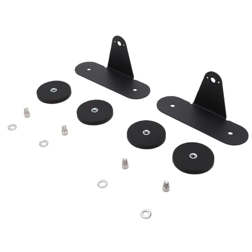 Barras de luz magnéticas de 66mm soporte de acero inoxidable para parachoques de camión 4