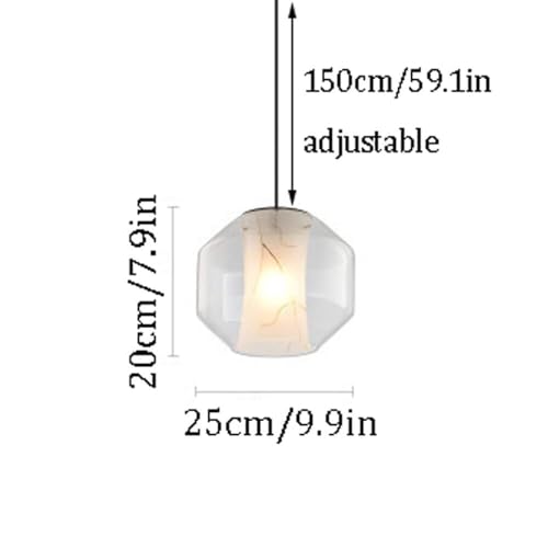 Lámpara de techo de cristal para iluminar pasillos oscuros con entrada transparente 3