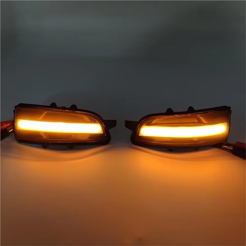 Pilotos de espejo con intermitencia dinámica LED para viajes en Volvo C30 V50 3