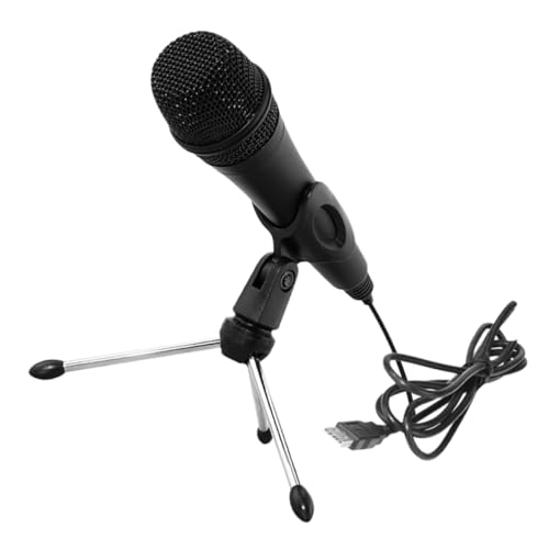 OFFSCH 1 Set USB Condenser Microphone for Gaming and Recording High Speed Human Voice Capture Noise Reduction for Live Broadcasts and Home Use Compatible with Desktop Computers
