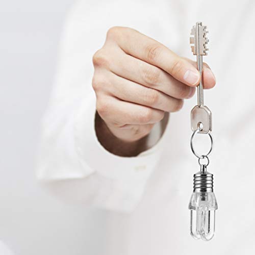 SHERCHPRY Mini Llaveros Led Luz Nocturna Bombilla De Luz Diseño De Bombilla Ideal - imagen 8