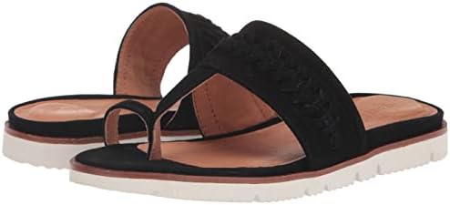Gentle Souls by Kenneth Cole Women's Lavern Lite Thong Braid Sandal, Black, 9 | Image 6