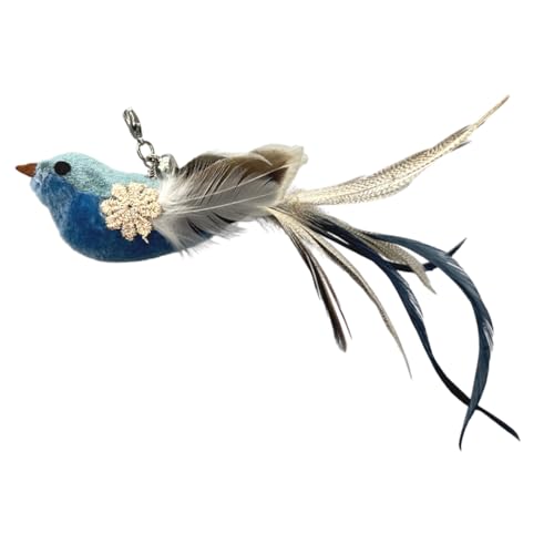 猫用おもちゃ 鳥 | 知育 羽 おもちゃ インタラクティブ,子猫用 鈴付き 知育玩具,室内猫の退屈解消 運動不足解消