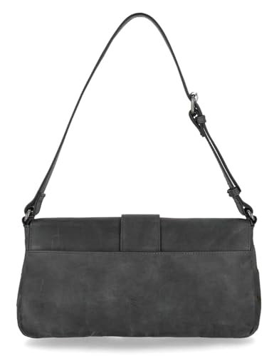 Harley-Davidson Women's Buckle Closure Saddle Bag Leather Purse - Black3