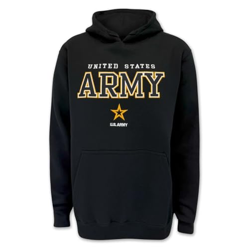 Armed Forces Gear United States Army Tackle Twill Embroidered Hood Black (US Large)