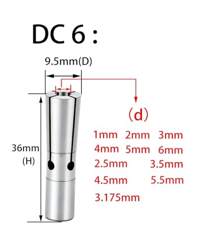 Pinza CC for CNC DC12-4 que elimina vibraciones con precisión 0.003mm 4