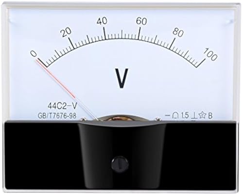Voltmètre CC à pointeur 44C2 DC 0-50V pour panneau analogique
