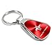 AU-TOMOTIVE GOLD, INC. Officially Licensed Red Teardrop Key Chain for Ford Mustang Tri-Bar