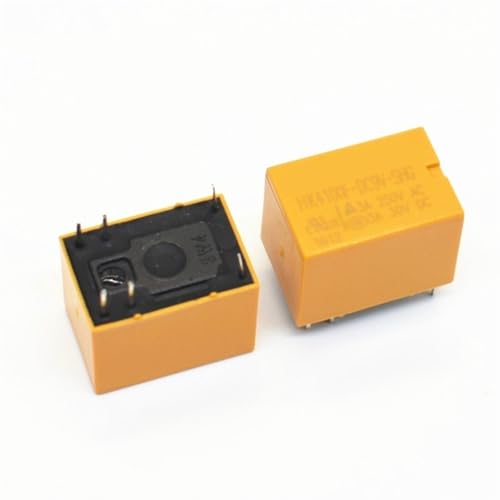 Relé HK4100F-DC9V-SHG de 9V y 6 pines con capacidad de 3A 4