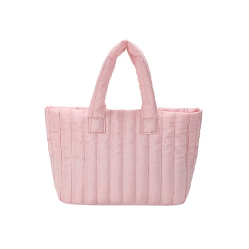 Sacola minimalista de algodão de cor sólida | Bolsa feminina com design de nicho de grande capacidade, bolsa de ombro de transporte duplo e bolsa de mão 305-2