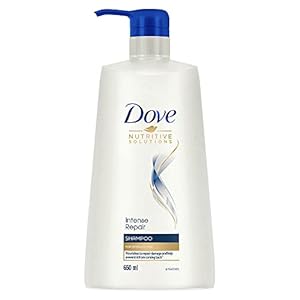 Dove Intense Repair Shampoo 650 ml, Repairs Dry and Damaged Hair, Strengthening Shampoo for Smooth & Strong Hair – Mild…