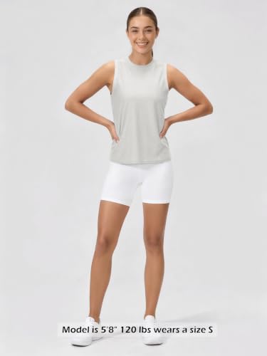 Image of ODODOS Women's Performance Tank Ultra Soft odSTRATUM Tech Sleeveless Tee Shirts High Crew Neck Pullover Top