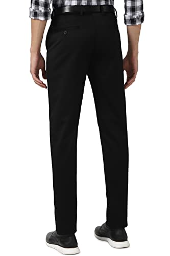 Image of Peter England Men's Mid Rise Slim Fit Casual Pants