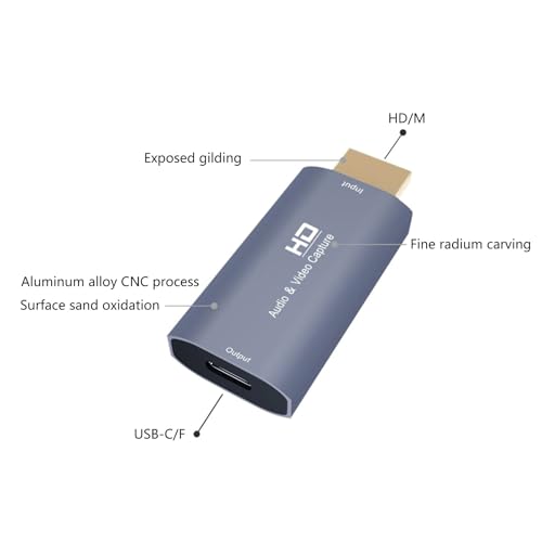 Tarjeta de grabación de vídeo HDTV a USB C Card 4K Content 4K Video Recorder para streaming en directo y dispositivos de juegos grabadora de streaming en directo - imagen 6