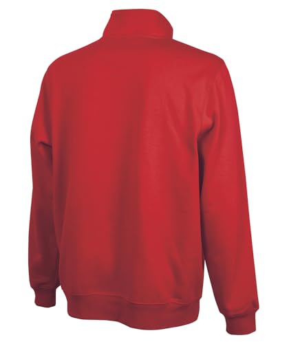 Image of Charles River Apparel Unisex Crosswind Quarter Zip Sweatshirt, Soft Cotton Blend Pullover with Pockets