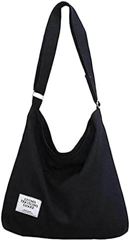 MOVKZACV Canvas Tote Bags for Women,Handbag Crossbody Bag Beac h Bag Simple Shoulder Bag Ladies Large Tote Handbag with Zip Hobo Handbags