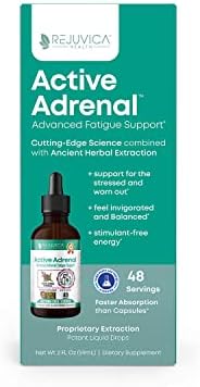 Active Adrenal - Advanced Adrenal Support Tincture - Liquid Delivery for Better Absorption - Ashwagandha, B-Vitamins, Magnesium and More