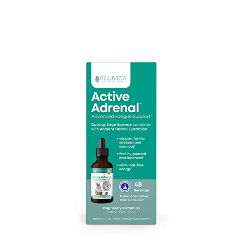 Active Adrenal - Advanced Adrenal Support Tincture - Liquid Delivery For Better Absorption - Ashwagandha, B-Vitamins, Magnesium And More #TOP23