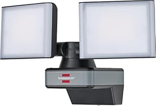 Brennenstuhl Connect WiFi Naświetlacz LED WFD 3050 (reflektor led 30W, 3500lm, IP54, różne funkcje świetlne regulowane za pomocą aplikacji, kinkiet zewnętrzny do montażu na ścianie)