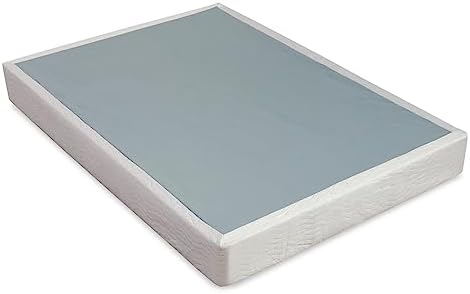 Spring Coil, 8-Inch Sturdy Box Spring for Mattress Support-Durable and Easy to Assemble Natural Wood Foundation for Twin, White