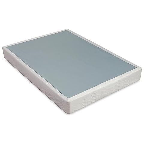 Nutan, 8-Inch Box Spring/Foundation for Mattress, Easy Simple Assembly, Strong Wood Structure, Full XL, White Cover