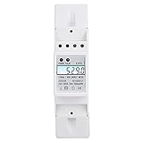 Haushaltsenergiezähler 230V Einphasig, LCD Anzeige, 2P DIN Schienenmontage - Intelligentes Ablesen, Hohe Genauigkeit, Für Wohn - und Geschäftsanlagen