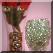 Tanday Clear 1 Lb Flat Glass Marbles Vase Fillers for Wedding Centerpiece