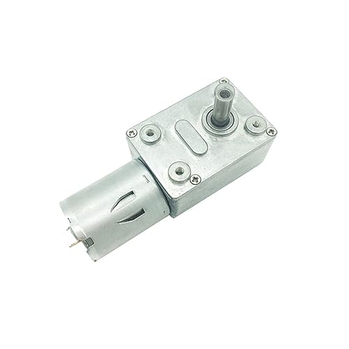 motor engranaje Caja de cambios de tornillo sin fin de Motor de 12V CC de alto Torque 3-210RPM/MIN invertida con Motor de 24V de bloqueo automático 6V for JGY-370 de Motor de cepillo de cortina DIY (