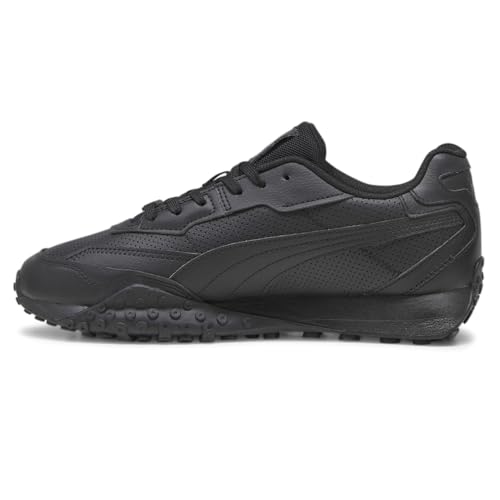 PUMA Mens Blktop Rider Leather Lace Up Sneakers Shoes Casual - Black - Size 13 M3
