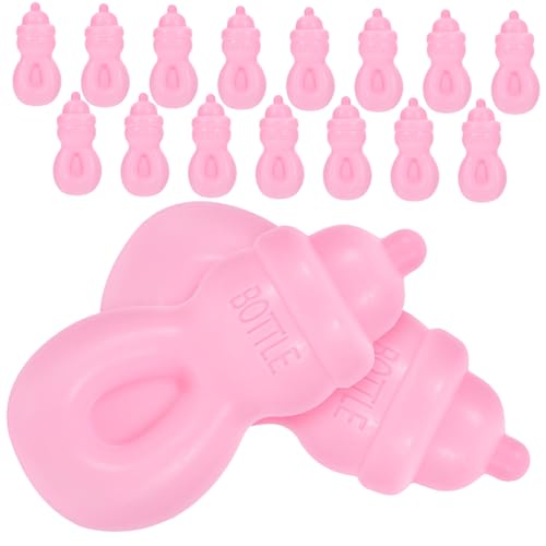 Yardwe 20stücke Miniatur Puppenflaschen Spielzeug Für Junge Mädchen Leuchtende Farben Robust Und Bruchfest Mit Realistischem Design Für Babypuppen