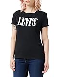 Modelo casual Levi\'s The tee 90S C Camiseta, Black (90\'S Serif Perfect T2 Caviar 0783), XXS para Mujer