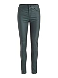 Vila Clothes Vicommit RW New Coated Pantalones, Verde (Pine Grove), W25 (Talla del Fabricante: X-Small) para Mujer