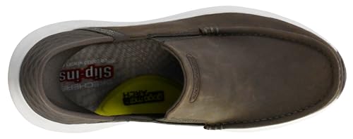 Image of Skechers Men's Parson Oswin Loafer | Casual, Slip-ins, Relaxed Fit, Air-Cooled Memory Foam, Leather