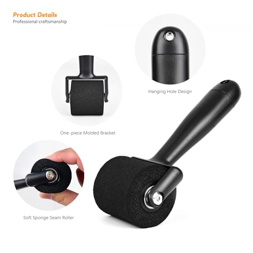 ehdis wallpaper smoothing tool kit with sponge seam roller vinyl squeegeecutting tool for peel and stick on contact paperwindow tint filmdecalgraphics installation