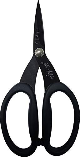 Tonic Studios PC-817 Tim Holtz Small Titanium Scissors - 7 Inch Mini Snips With Micro Serrated Blade - Non Stick Craft Tool thumb #4