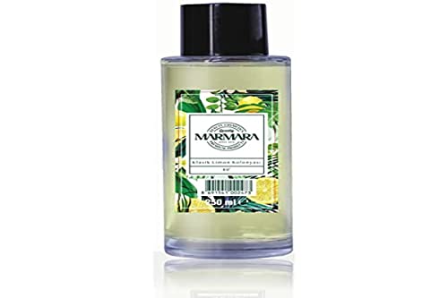 MARMARA Limon Kolonya 80 ° 250ml Bottiglia di vetro Splash | Acqua di Colonia | Dopo la rasatura | Dopobarba | Profumo di limone | Eau de Cologne | Classik acqua profumata al limone per donna e uomo