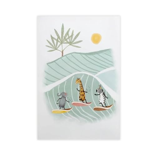Toile sur le thème de la plage avec finitions soignées pour bureau chic
