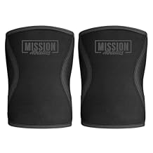 Knee Sleeves 1 Pair - Knee Sleeve & Compression Brace for Squats, Fitness, Weightlifting, and Powerlifting - 7MM Sleeve Pair - For Men & Women Black, Small