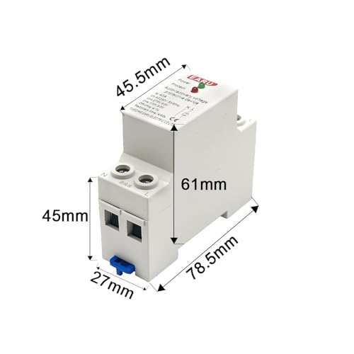 Relé de recuperación automática 230V 1P+N con blindaje de voltaje ajustable para hogar 4