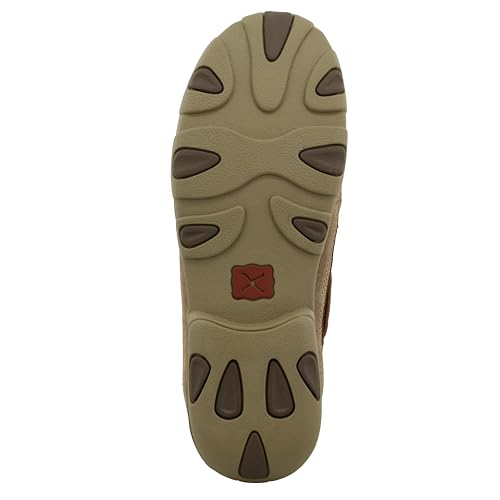 Image of Twisted X Women's Slip-On Driving Moc, Moc Toe, Bomber & Tooled Brown, 10 M