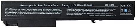 BND Laptop Battery for HP EliteBook 8530p 8540p 8730w 8530w 8540w / HP ProBook 6545b, fit P/N KU533AA 493976-001 HSTNN-LB60-24 Months Warranty [8-Cell 5200mAh Li-ion]