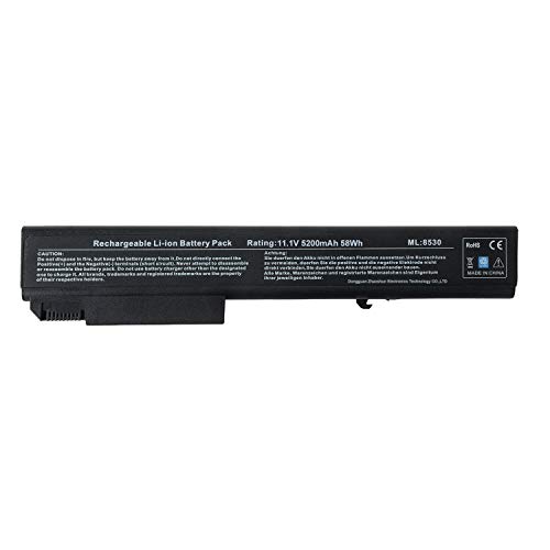 BND Laptop Battery for HP EliteBook 8530p 8540p 8730w 8530w 8540w / HP ProBook 6545b, fit P/N KU533AA 493976-001 HSTNN-LB60-24 Months Warranty [8-Cell 5200mAh Li-ion]