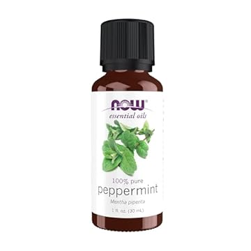 Agora, óleos essenciais, óleo de hortelã-pimenta, perfume de aromaterapia revigorante, destilado a vapor, 100% puro, vegano, tampa resistente à criança, 1 onça