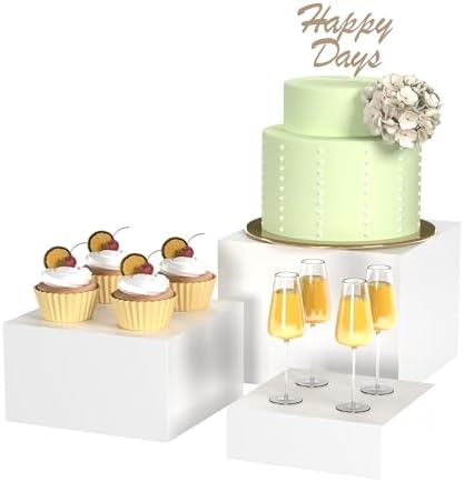 Amazon.com: dndsim 3PSC Buffet Risers,Acrylic Risers Display Stands ...