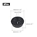 1-3/4 Inch Cable Grommet (45mm)– 5 Pcs Flexible Rubber Wire Hole Plugs for Industrial Control Panel, UPS Enclosure (Black)