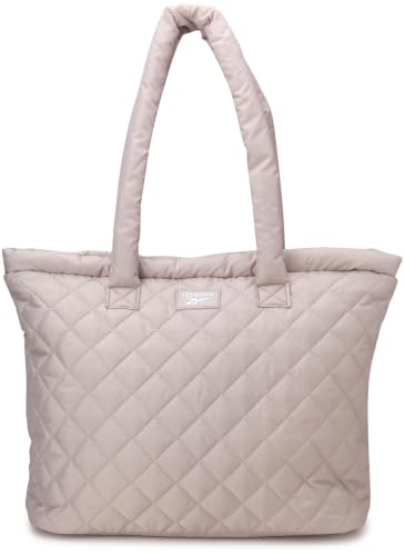 Image of Reebok Womens Tote Bag - Lightweight Carry On Puffer Quilted Tote Bag for Travel Work Travel and Daily Essentials