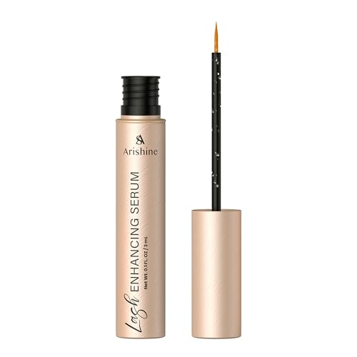Eyelash Growth Serum, Lash & Brow Serum: Peptide Lash & Brow Enhancer for Fuller, Longer-Looking Lashes & Brows – Ginseng & Amino Acids – 3 mL