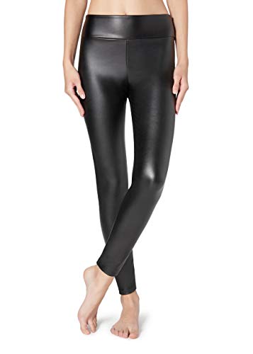 Preisvergleich Produktbild Calzedonia Damen Warme Leder-Effekt-Leggings